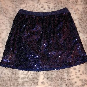 Gymboree sz 7/8 navy blue sequin skirt